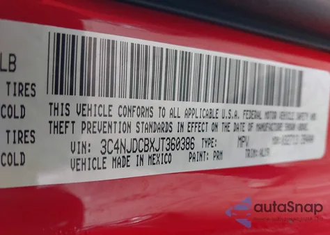 2018 Jeep Compass Limited 4X4 from USA, damaged, VIN 3C4NJDCBXJT360386